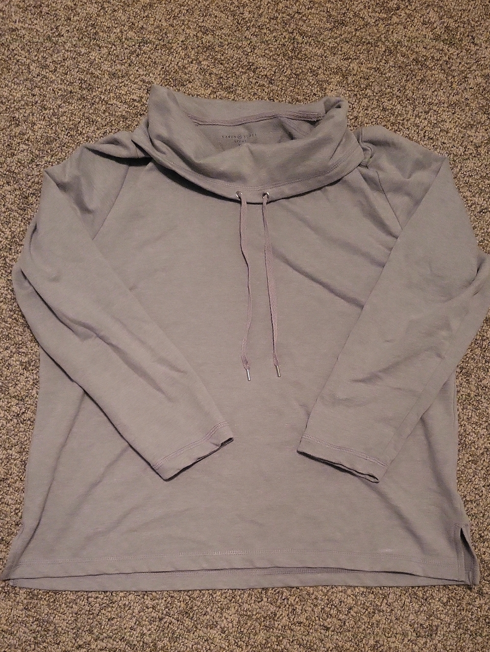 Womens Karen Scott Funnel Neck Hoodie